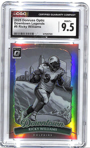 2025 Donruss Optic Ricky Williams Downtown Legends #8 CGC 9.5 Dolphins