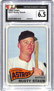 1965 Topps Rusty Staub #321 CGC 6.5 Astros