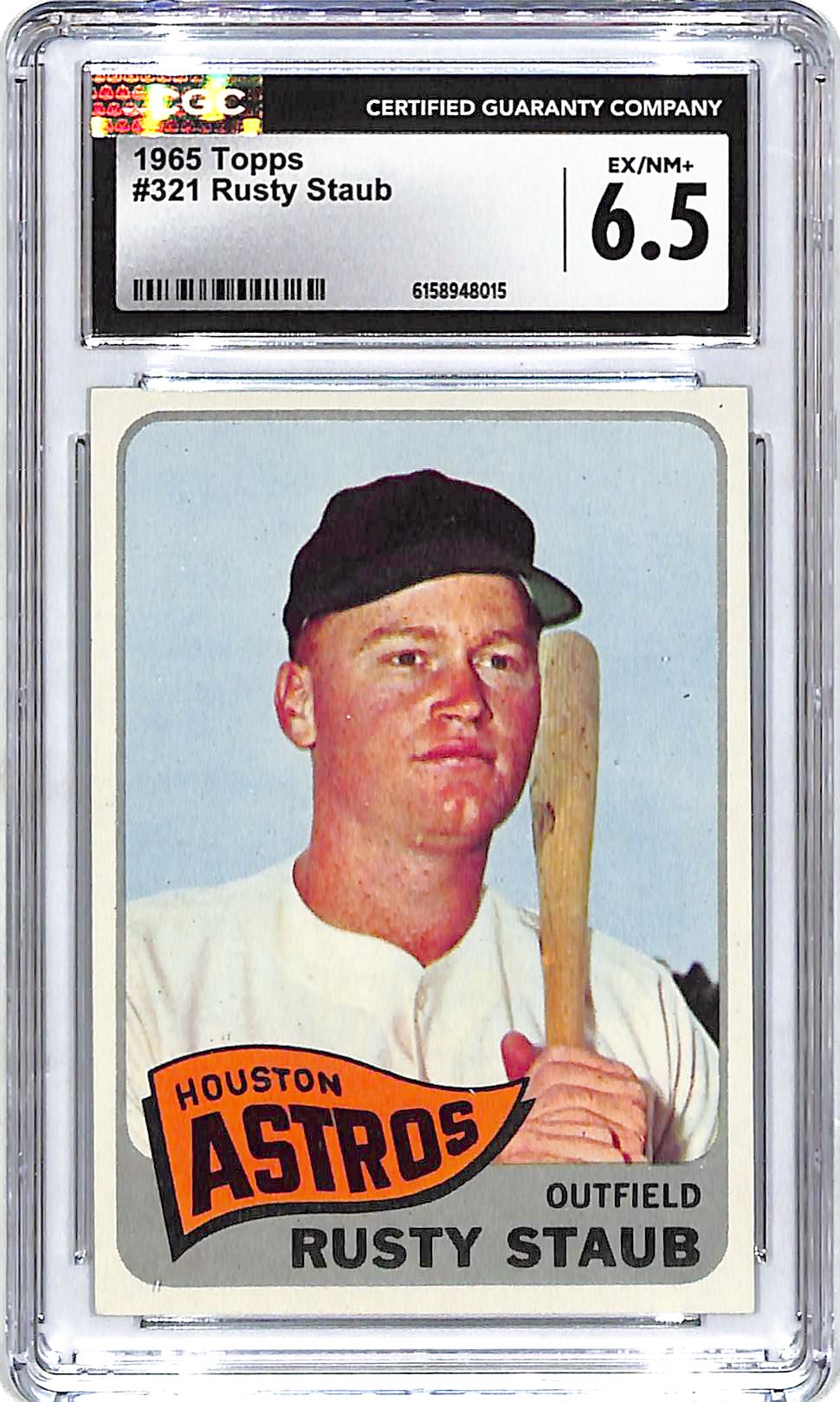 1965 Topps Rusty Staub #321 CGC 6.5 Astros