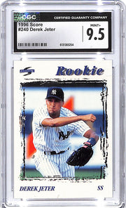 1996 Score Derek Jeter Rookie RC #240 CGC 9.5 Yankees
