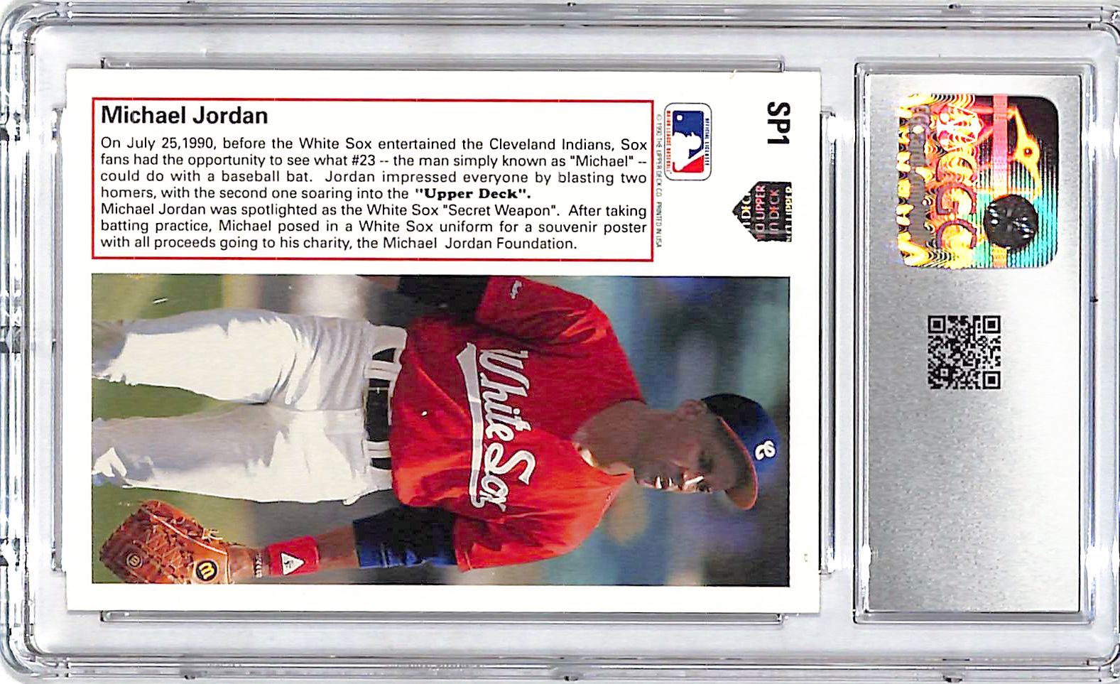 1991 Upper Deck Michael Jordan SP1 Rookie RC CGC 8 White Sox