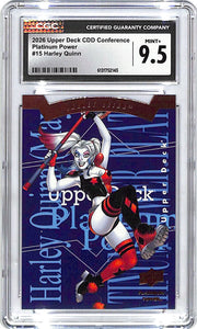 2026 Upper Deck CDD Conference Harley Quinn Platinum Power #15 CGC 9.5