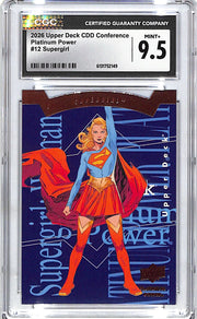 2026 Upper Deck CDD Conference Supergirl Platinum Power #12 CGC 9.5