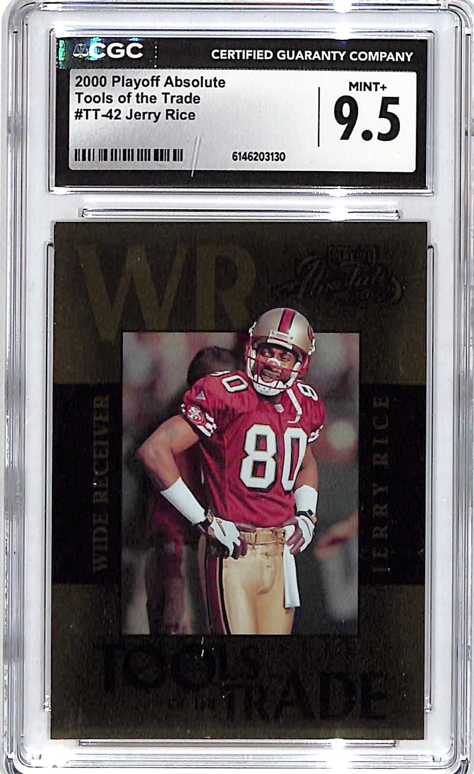 2000 Absolute Jerry Rice Tools of the Trade /1000 CGC 9.5 49ers