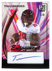 2024 Tahj Brooks Pro Set Pure Enjoyment Autograph #1/6