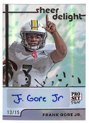 2024 Frank Gore Jr. Pro Set Pure Sheer Delight Autograph #13/15