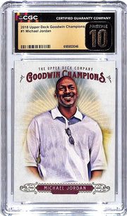 2016 Upper Deck Goodwin Champions Michael Jordan #1 CGC 10 Pristine Bulls