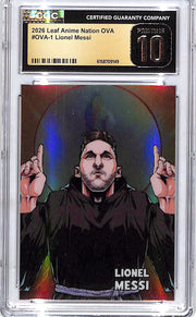 2026 Leaf Anime Nation OVA Lionel Messi CGC 10 Pristine