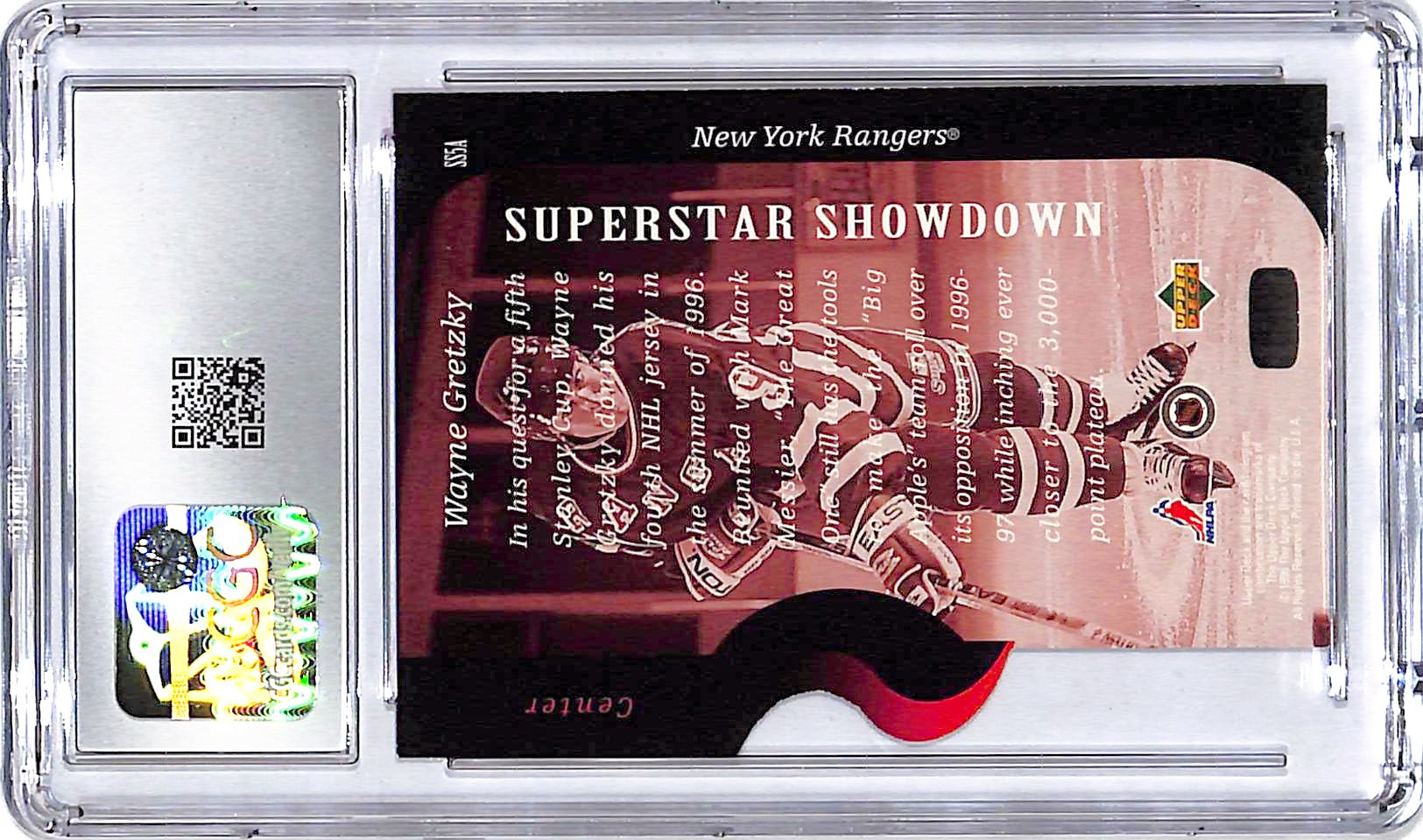 1996-97 Upper Deck Wayne Gretzky Superstar Showdown CGC 9.5 Rangers