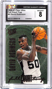 1996-97 Fleer Ultra David Robinson Full Court Trap CGC 8 Spurs
