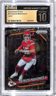 2025 Prizm Patrick Mahomes Lazer #26 CGC 10 Pristine Chiefs