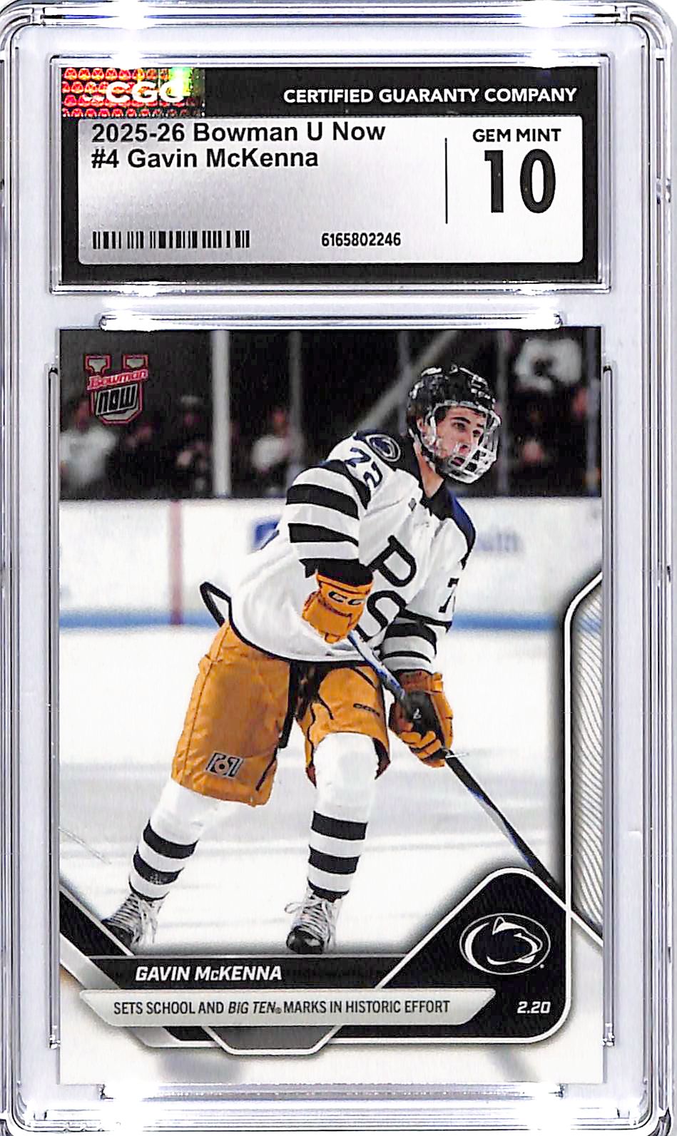 2025-26 Topps Now Gavin McKenna Rookie RC #4 CGC 10 Penn State