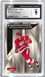 1996-97 SkyBox Impact Steve Yzerman BladeRunners #25 CGC 9 Red Wings