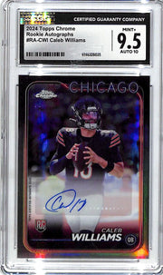 2024 Topps Chrome Caleb Williams Auto Autograph Rookie RC CGC 9.5 Bears