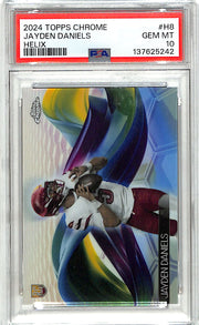 2024 Topps Chrome Jayden Daniels Helix Rookie RC PSA 10 Commanders