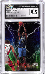 1999-00 Upper Deck Encore Kevin Garnett Electric Currents CGC 9.5 Timberwolves