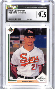 1991 Upper Deck Mike Mussina Rookie RC #65 CGC 9.5 Orioles