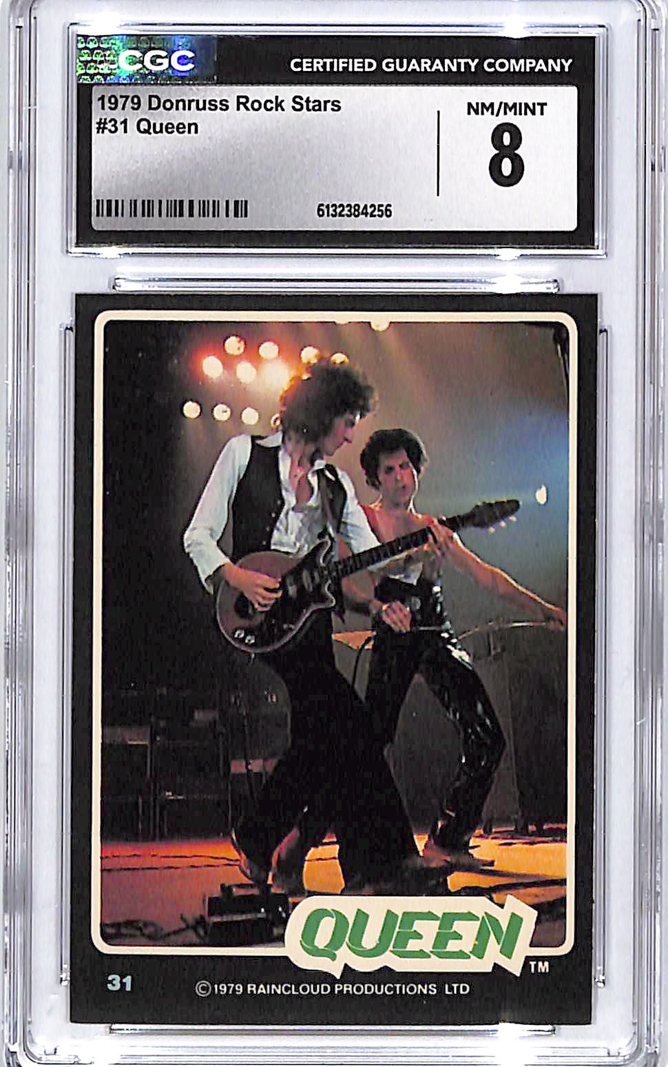 1979 Donruss Rock Stars Queen #31 CGC 8