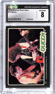 1979 Donruss Rock Stars Queen #17 CGC 8