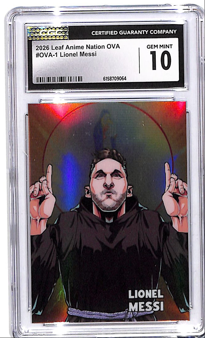 2026 Leaf Anime Nation OVA Lionel Messi CGC 10