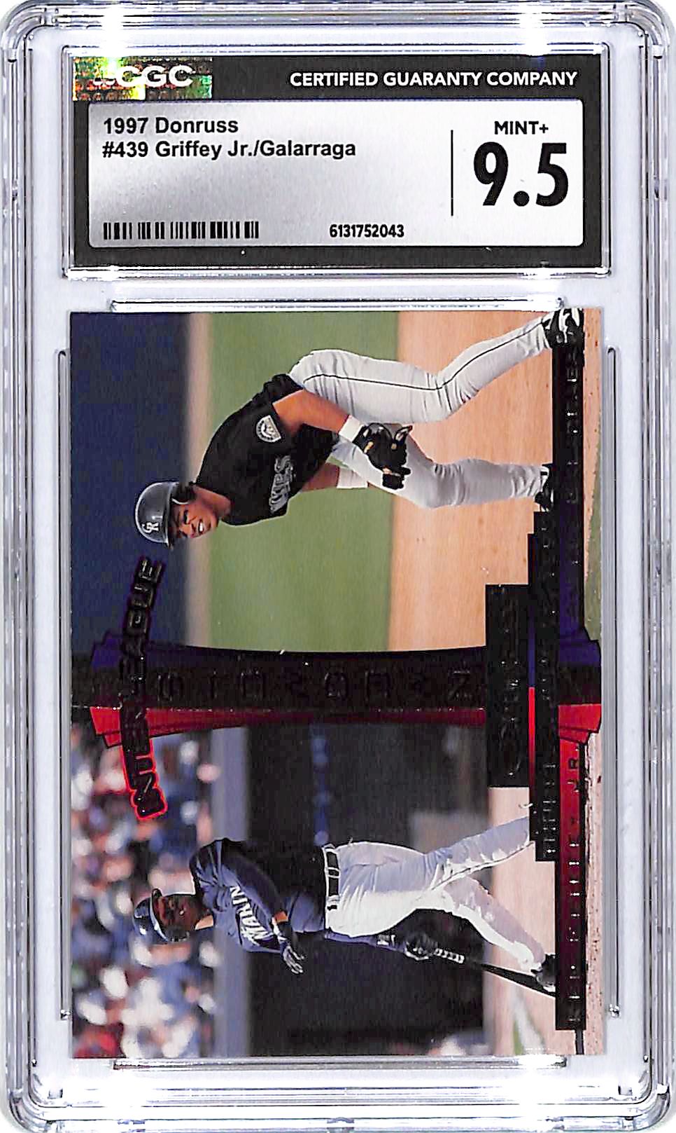 1997 Donruss Ken Griffey Jr Andres Galarraga Interleague Showdown CGC 9.5