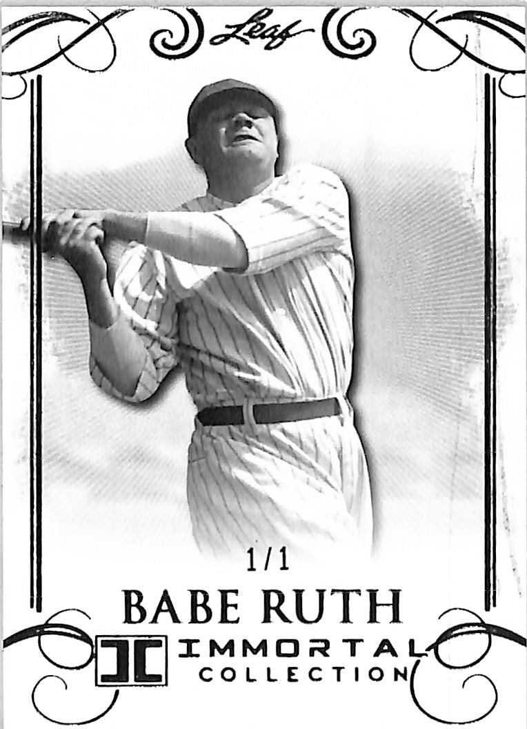 2017 Leaf Babe Ruth Immortal Collection 1/1 Purple