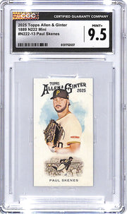 2025 Topps Allen and Ginter Paul Skenes N222 Mini CGC 9.5 Pirates