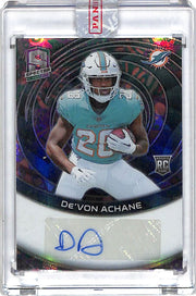 2023 Spectra De'Von Achane Auto Autograph Rookie RC /5 Dolphins