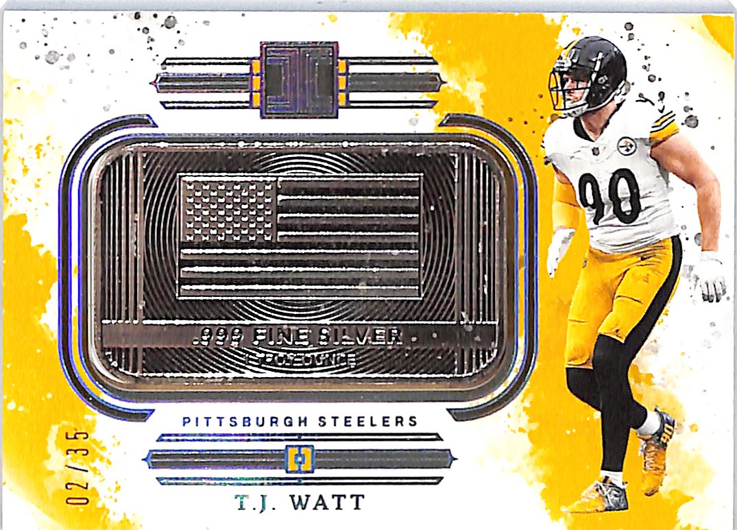 2025 Impeccable TJ Watt Silver Bar /24 Steelers