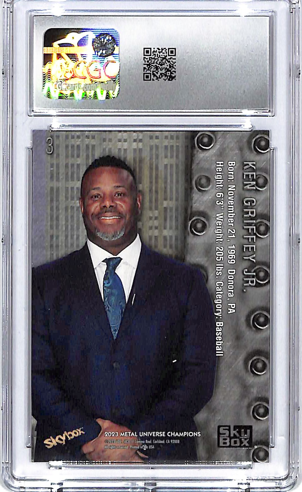 2023 Metal Universe Champions Ken Griffey Jr Retro #3 CGC 10