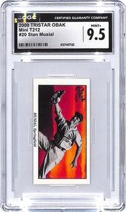 2009 Tristar Obak Stan Musial Mini T212 CGC 9.5 Cardinals
