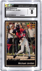 1991 Ballstreet Michael Jordan #19 CGC 8 White Sox