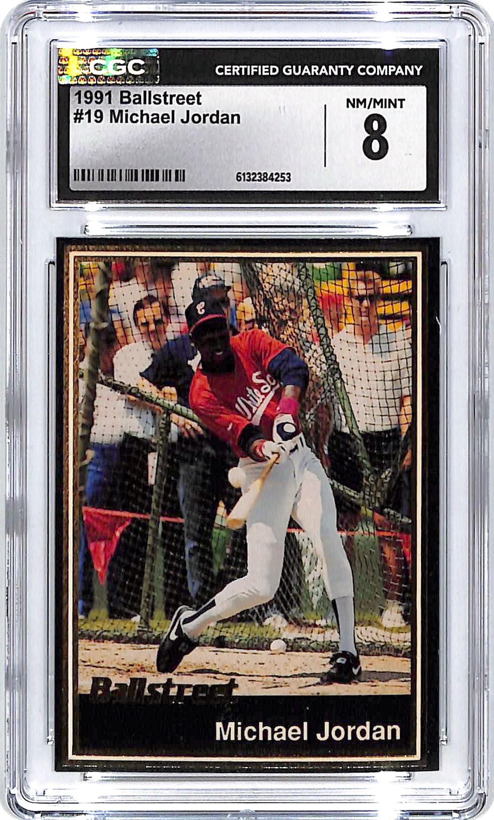 1991 Ballstreet Michael Jordan #19 CGC 8 White Sox
