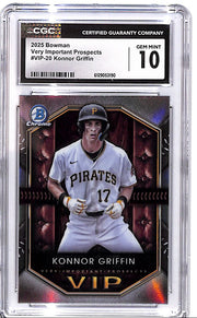 2025 Bowman Chrome Konnor Griffin Very Important Prospects Rookie RC CGC 10 Pirates