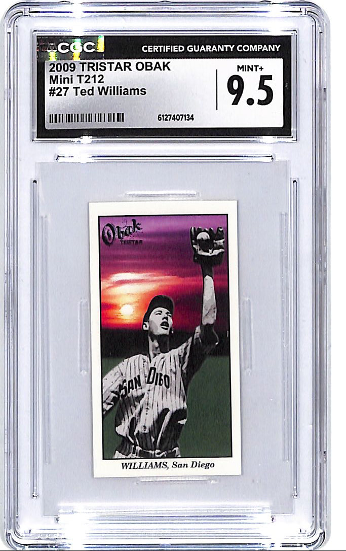 2009 Tristar Obek Ted Williams Mini T212 #27 CGC 9.5