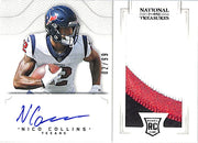 2021 National Treasures Nico Collins Auto Autograph Rookie RC Patch Jersey /99 Texans