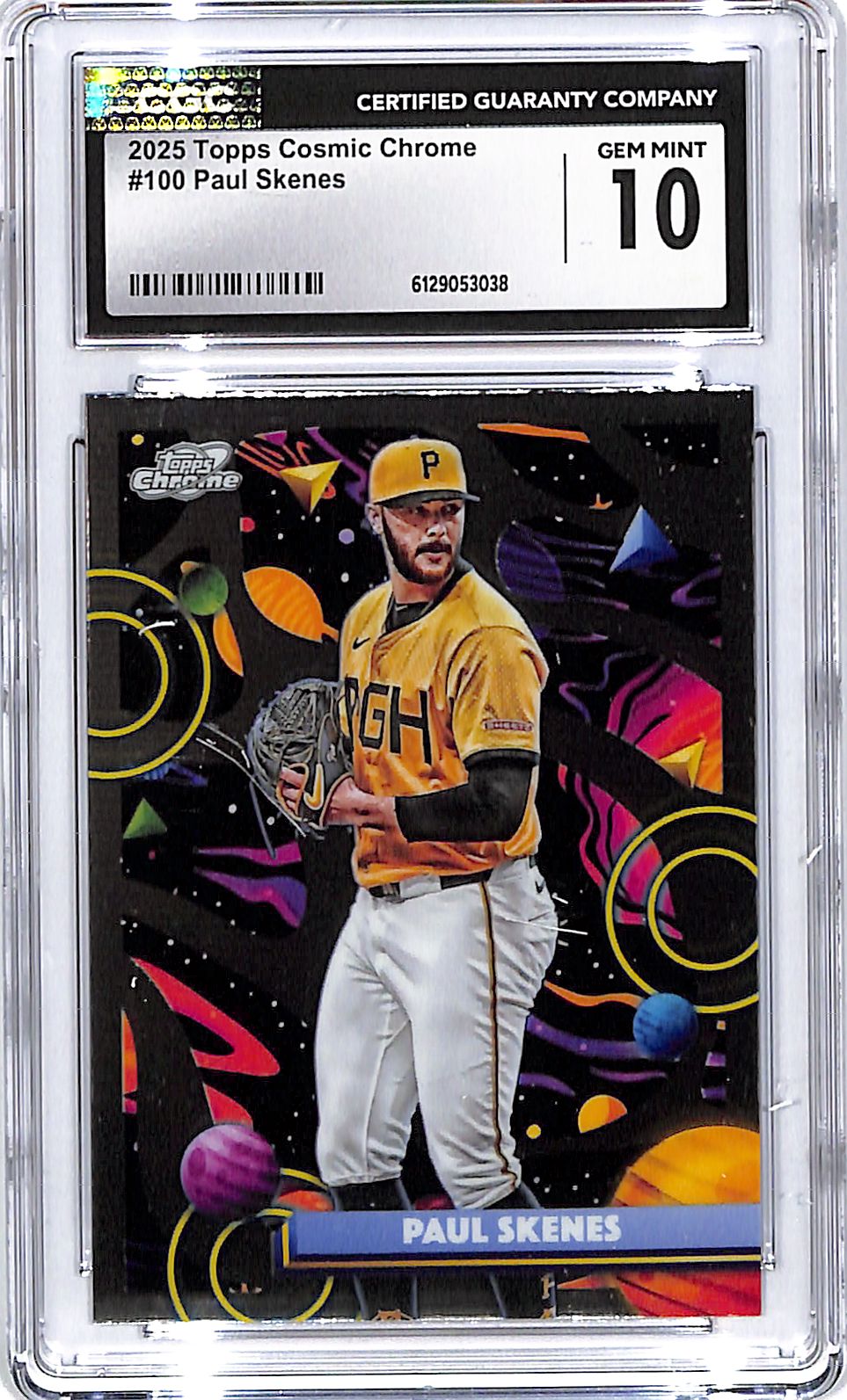 2025 Topps Chrome Cosmic Paul Skenes #100 CGC 10 Pirates