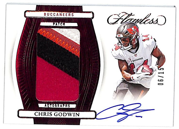 2024 Flawless Chris Godwin Auto Autograph Patch Jersey /15 Buccaneers