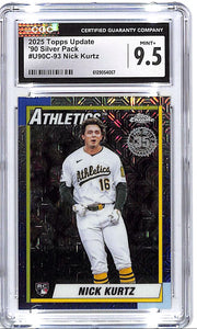 2025 Topps Update Nick Kurtz Silver Pack Rookie CGC 9.5 Athletics