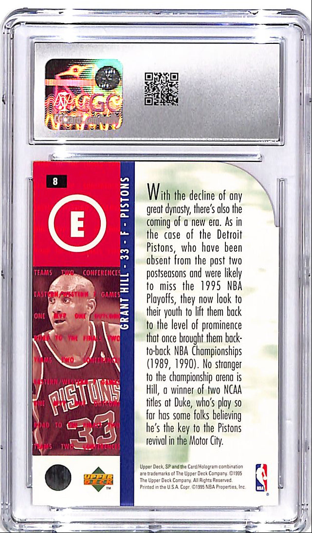 1994-95 SP Championship Grant Hill Die Cut Rookie RC CGC 9 Pistons