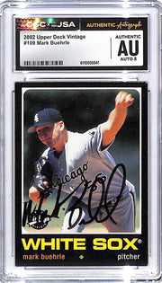 2002 Upper Deck Vintage Mark Buehrle Auto Autograph CGC Authentic