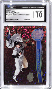 2011 Topps Mickey Mantle Cognac Diamond Anniversary CGC 10 Yankees