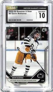 2025-26 Bowman U Now Gavin McKenna Rookie RC #4 CGC 10 Penn State