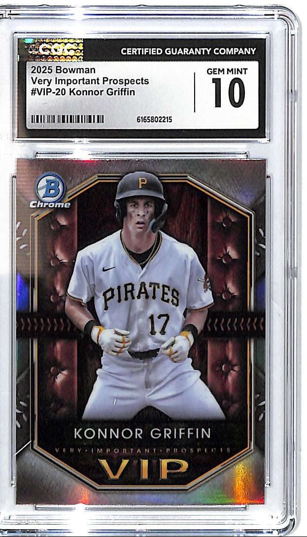 2025 Bowman Chrome Konnor Griffin Very Important Prospects Rookie RC CGC 10 Pirates