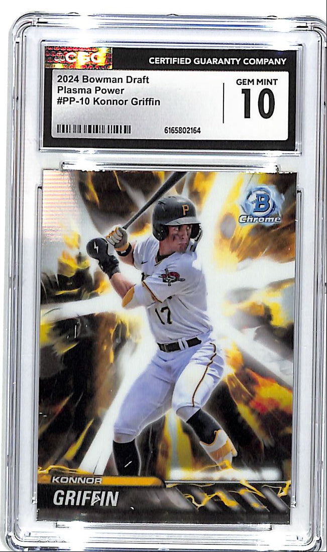2024 Bowman Draft Chrome Konnor Griffin Plasma Power Rookie RC CGC 10 Pirates