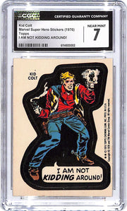 1976 Topps Marvel Super Hero Stickers Kid Colt CGC 7