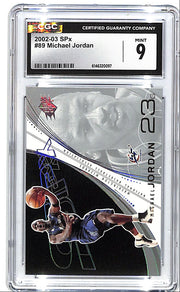 2002-03 SPx Michael Jordan #89 CGC 9 Wizards