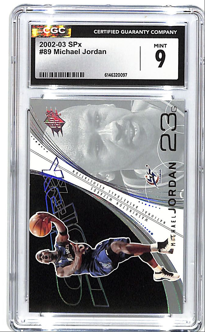 2002-03 SPx Michael Jordan #89 CGC 9 Wizards