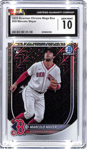 2025 Bowman Chrome Marcelo Mayer Mega Box Mojo Rookie RC Refractor CGC 10