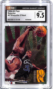 1994-95 Flair Shaquille O'Neal Rejector #5 CGC 9.5 Magic